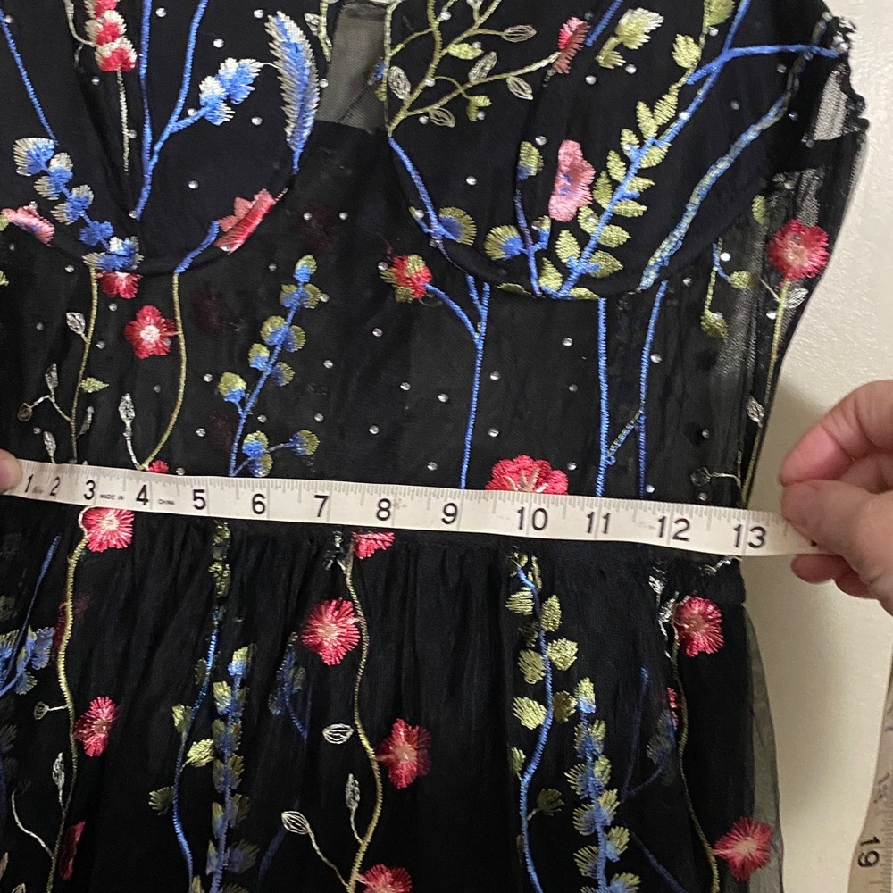 City Studio Black Floral Prom Dress - Picture 7 of 12